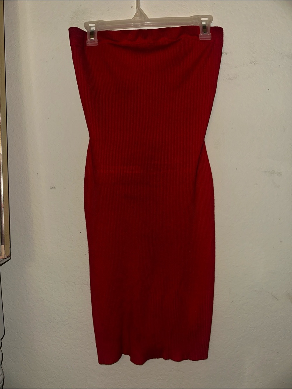 Almost famous red knit halter dress plus size 1X